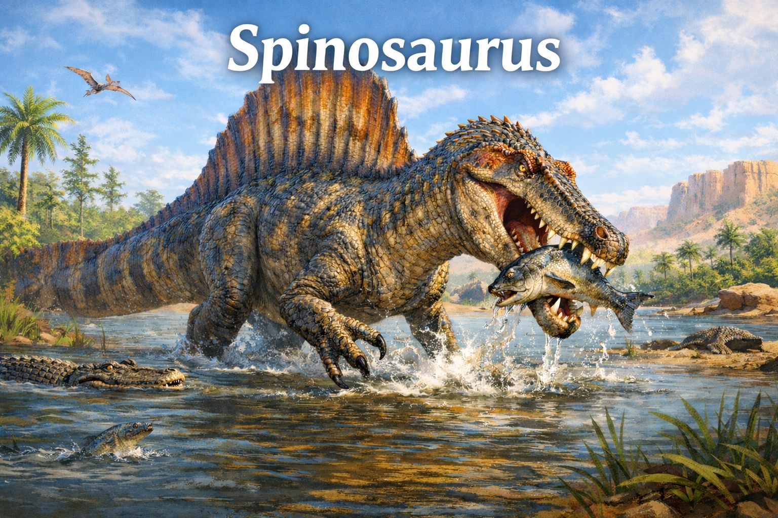 Spinosaurus The Sail Backed River Hunter FossilEra
