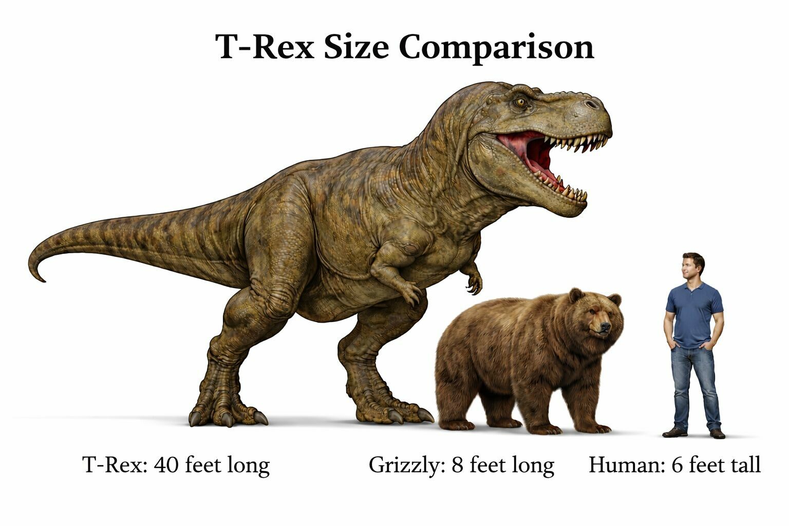 Dinosaur Size Comparison To Human