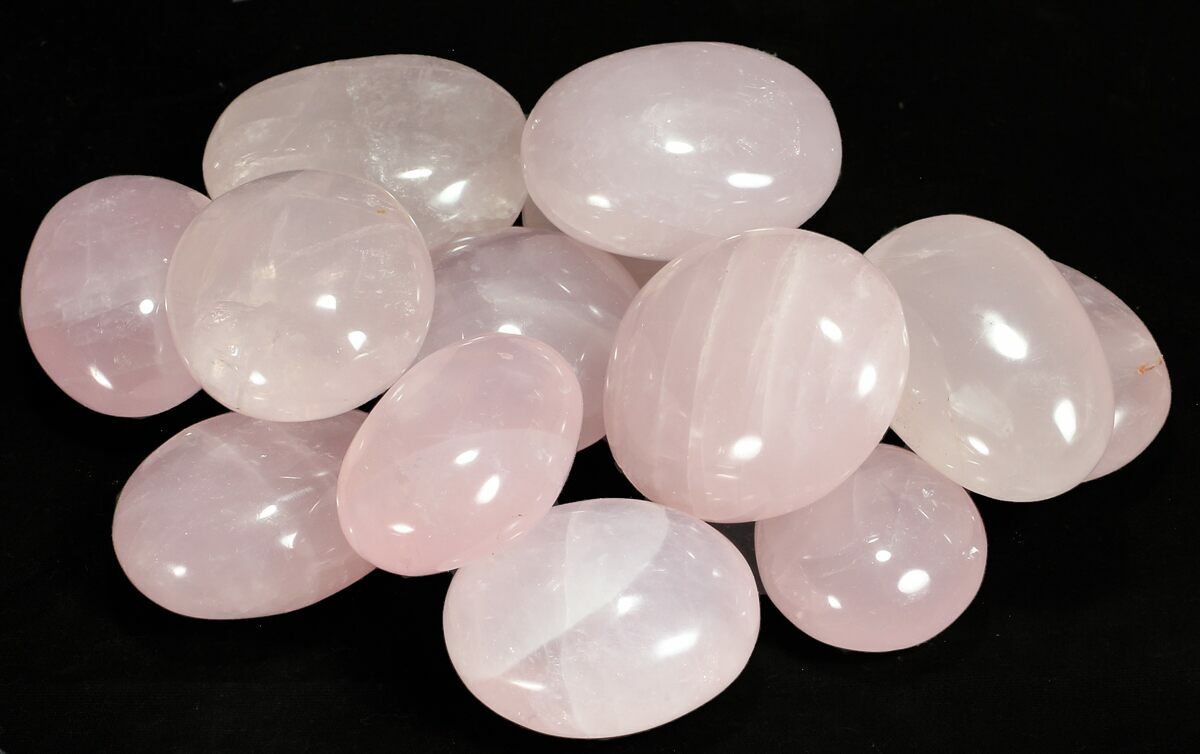 Bulk Polished Rose Quartz "Pebble" Single Stone For Sale