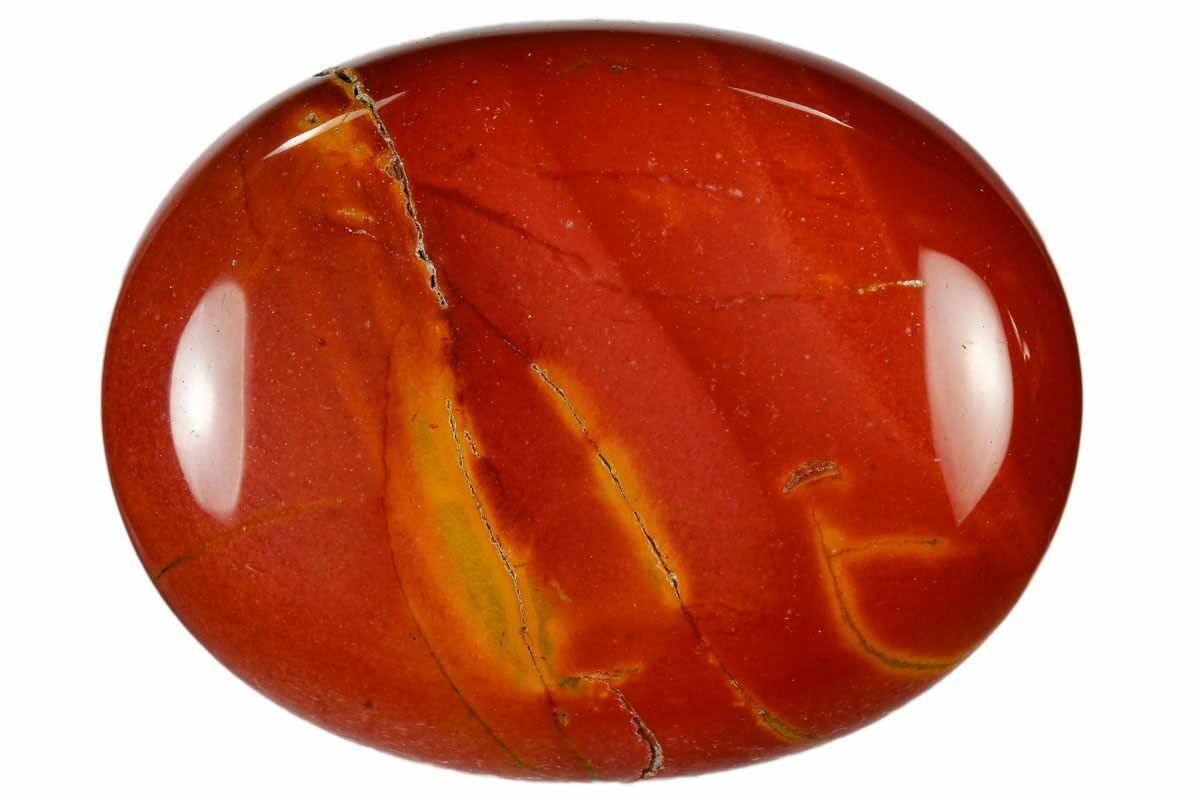 1.8" Polished Mookaite Jasper Pocket Stone For Sale
