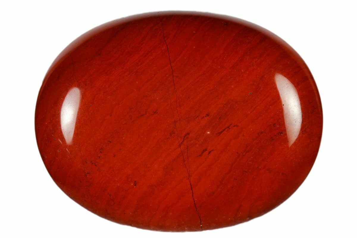 1.8" Polished Red Jasper Pocket Stone For Sale