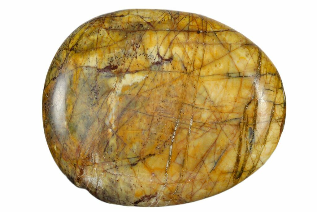 Polished Cherry Creek Jasper Worry 