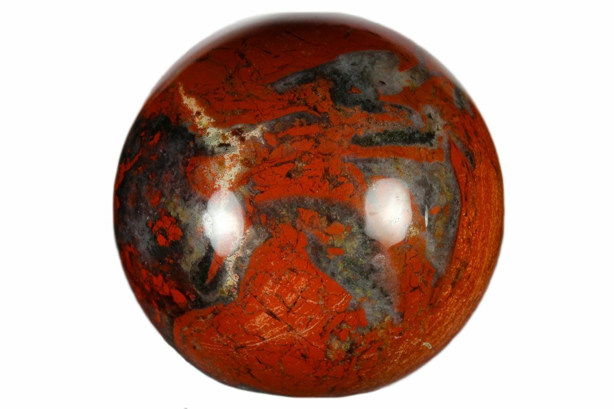1.2" Polished Red Jasper Sphere For Sale - FossilEra.com
