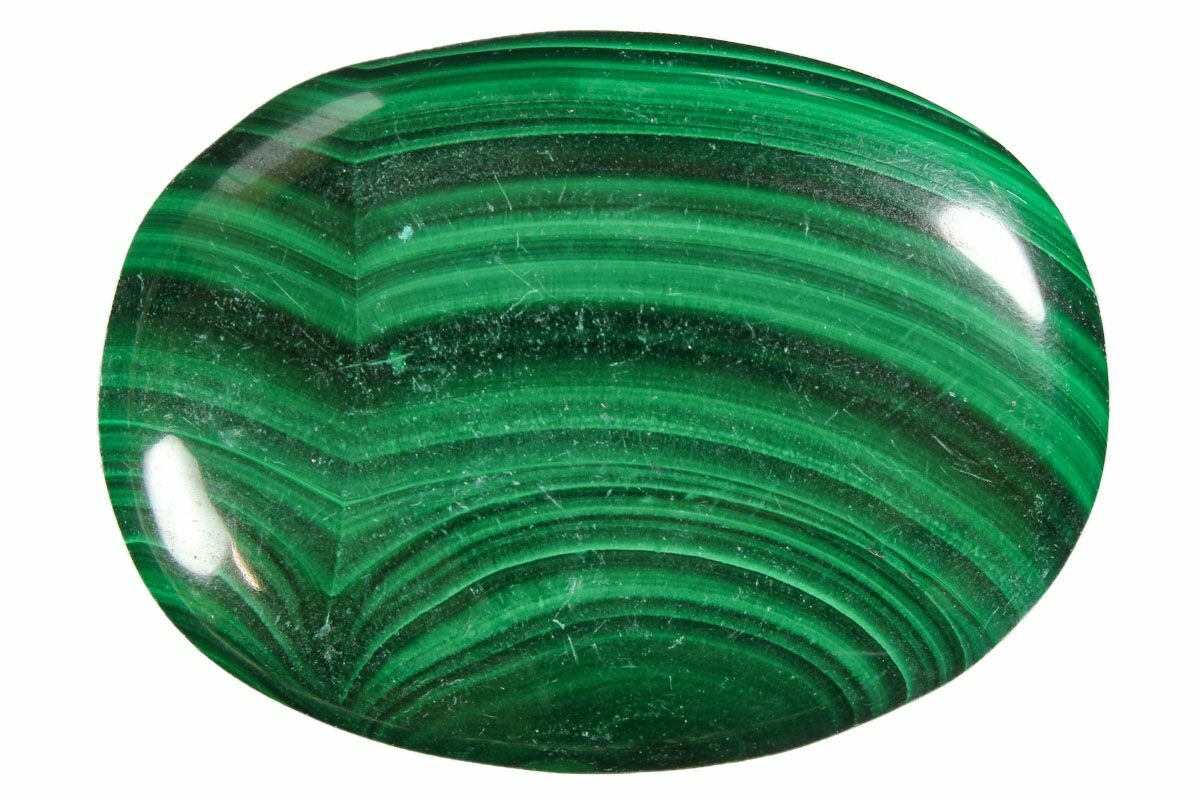 1.8" Polished Malachite Pocket Stones For Sale