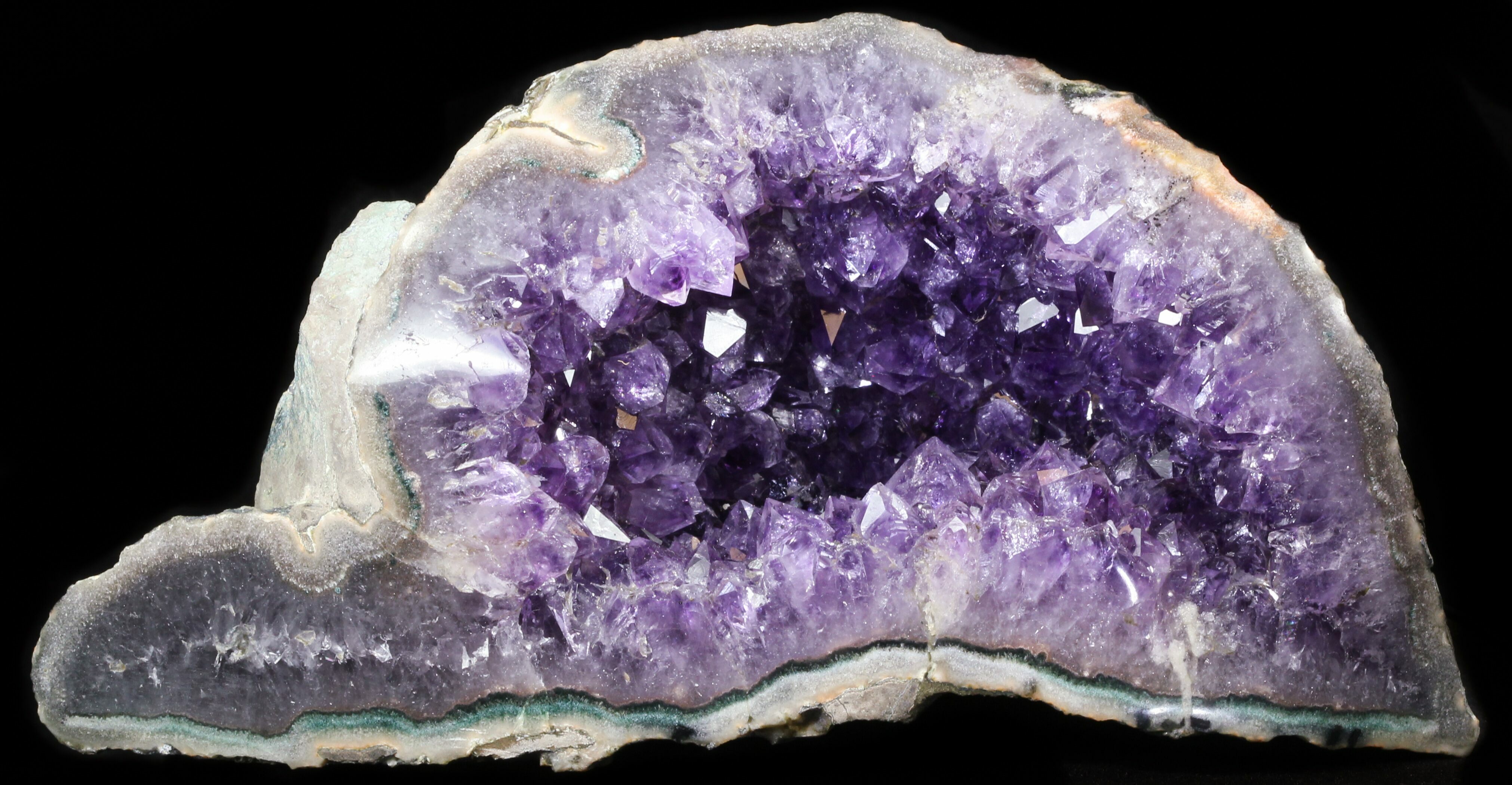 8" Gorgeous Dark Amethyst Geode - Uruguay For Sale (#30906) - FossilEra.com