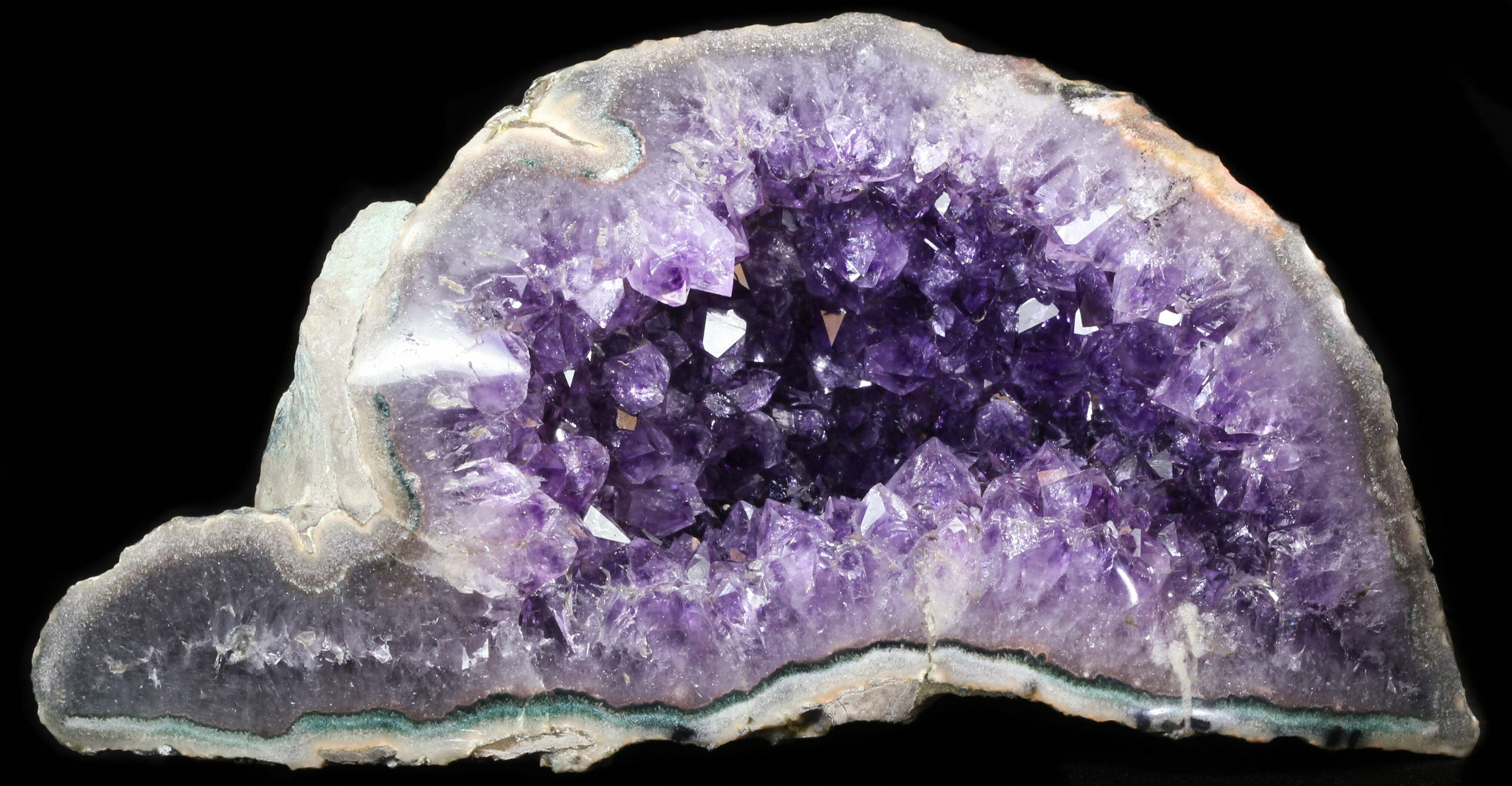 8" Dark Amethyst Geode Uruguay For Sale (30906)