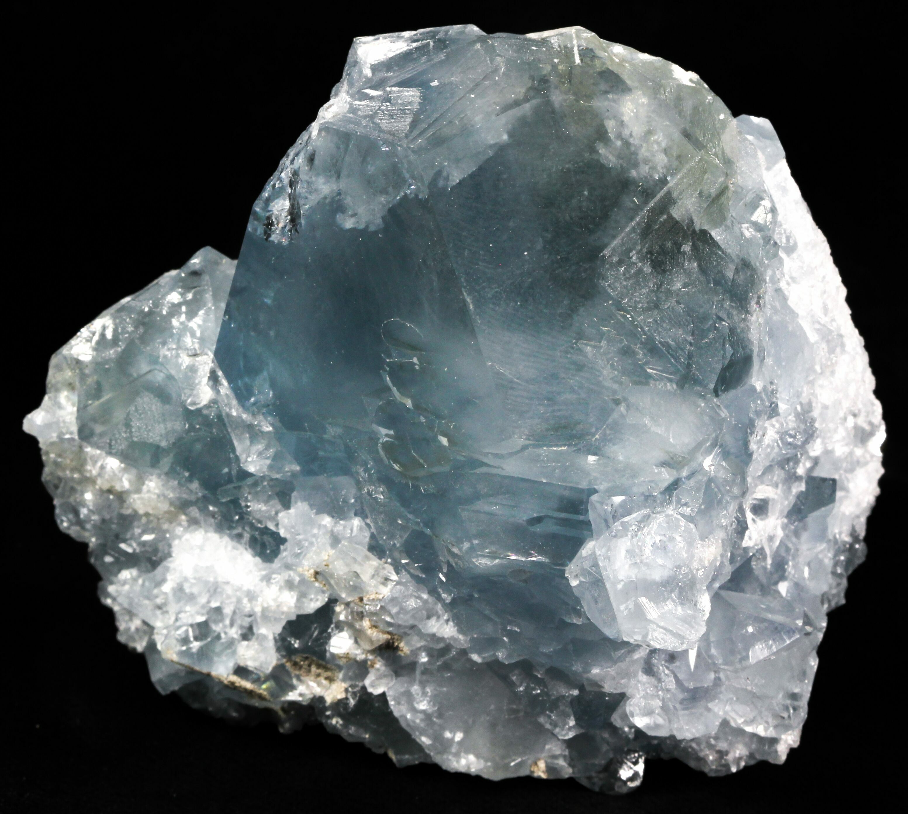 2.7" Blue Celestite Crystal Cluster Madagascar For Sale (31256