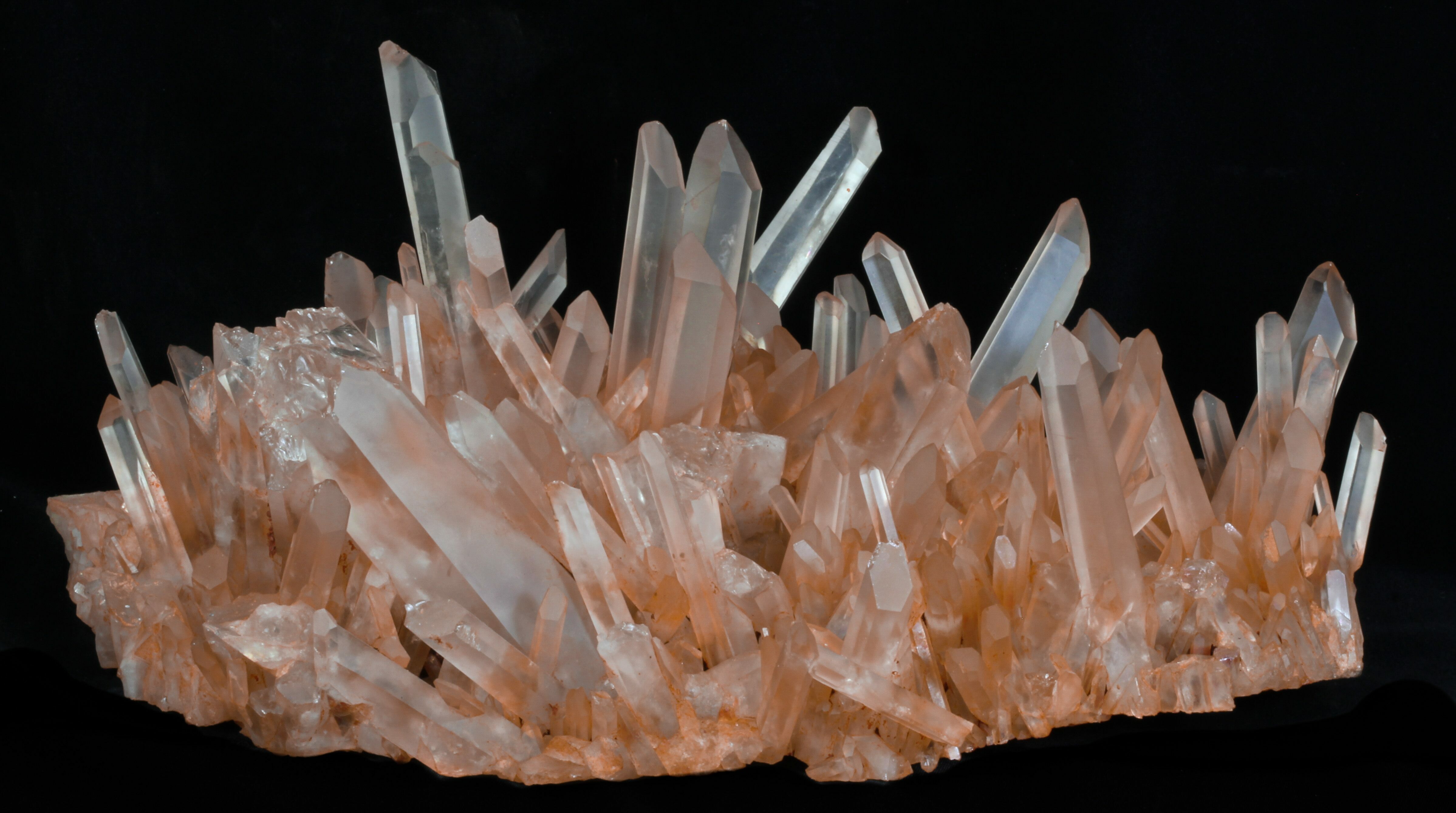 14.6" Tangerine Quartz Crystal Cluster Madagascar For Sale (32251