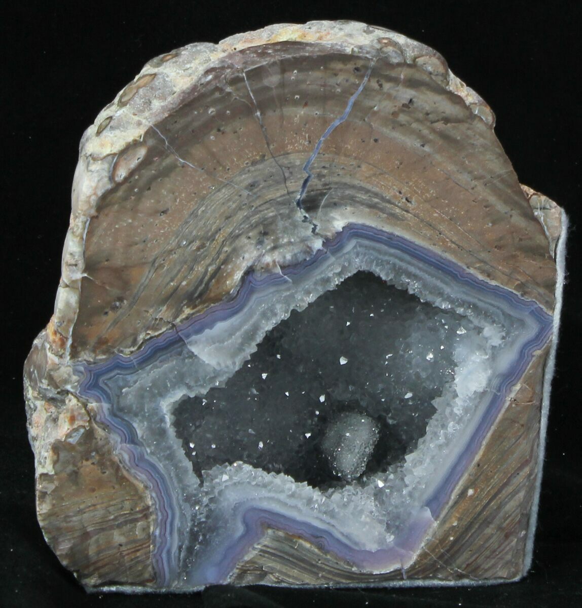 4.2" Dugway Geode Bookends Sparking Crystals For Sale (33199