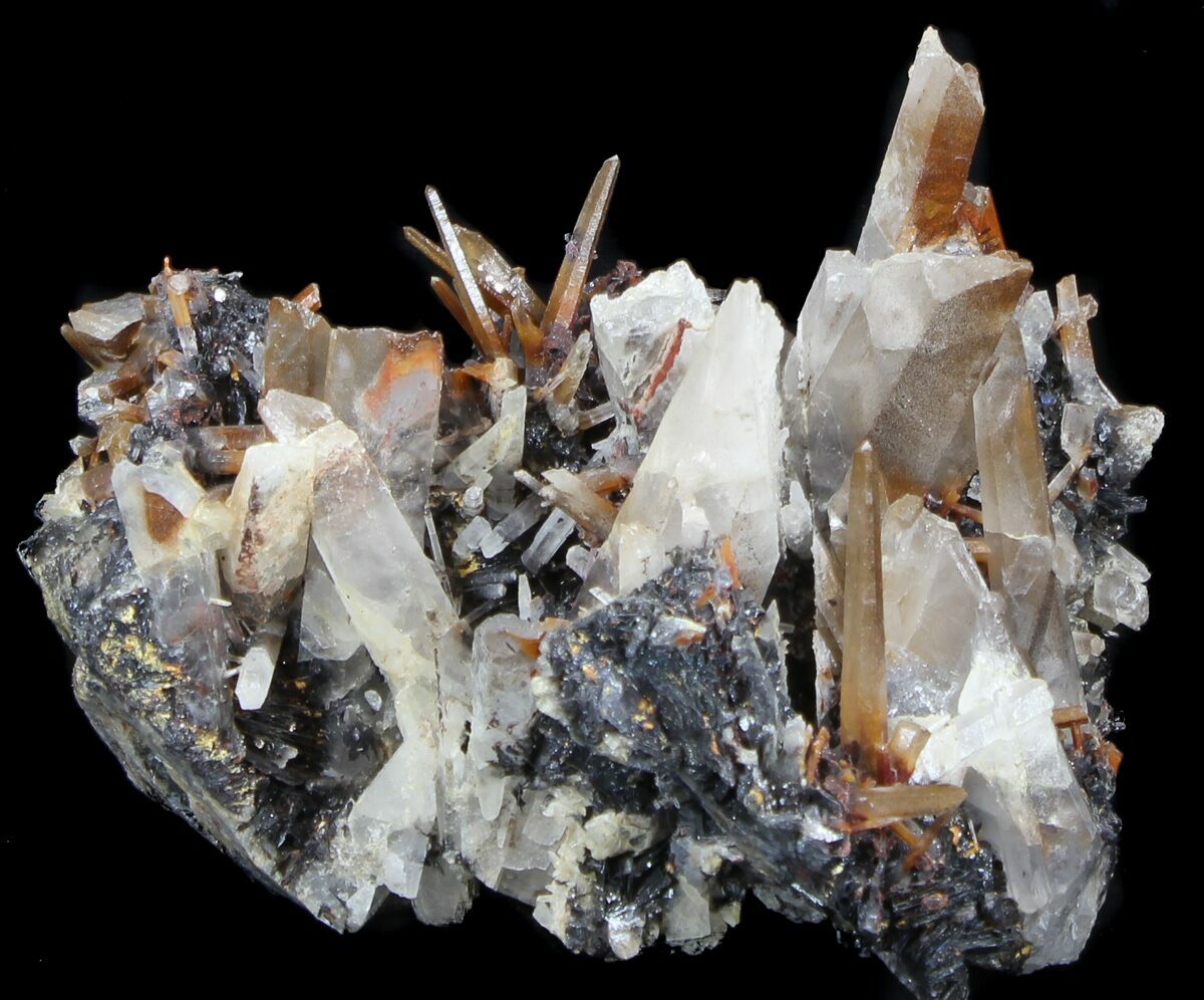 4.9" Quartz Crystals With Hematite Jinlong Hill, China For Sale (35951)