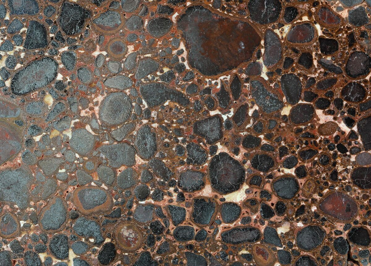 7.7" Polished Bauxite (Aluminum Ore) Slab Australia For Sale (46710