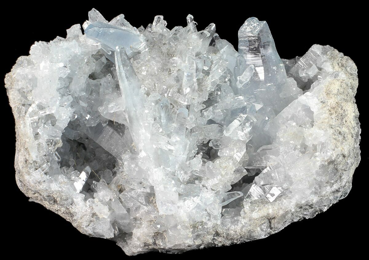 3.2" Sky Blue Celestite Crystal Cluster Madagascar For Sale (54810