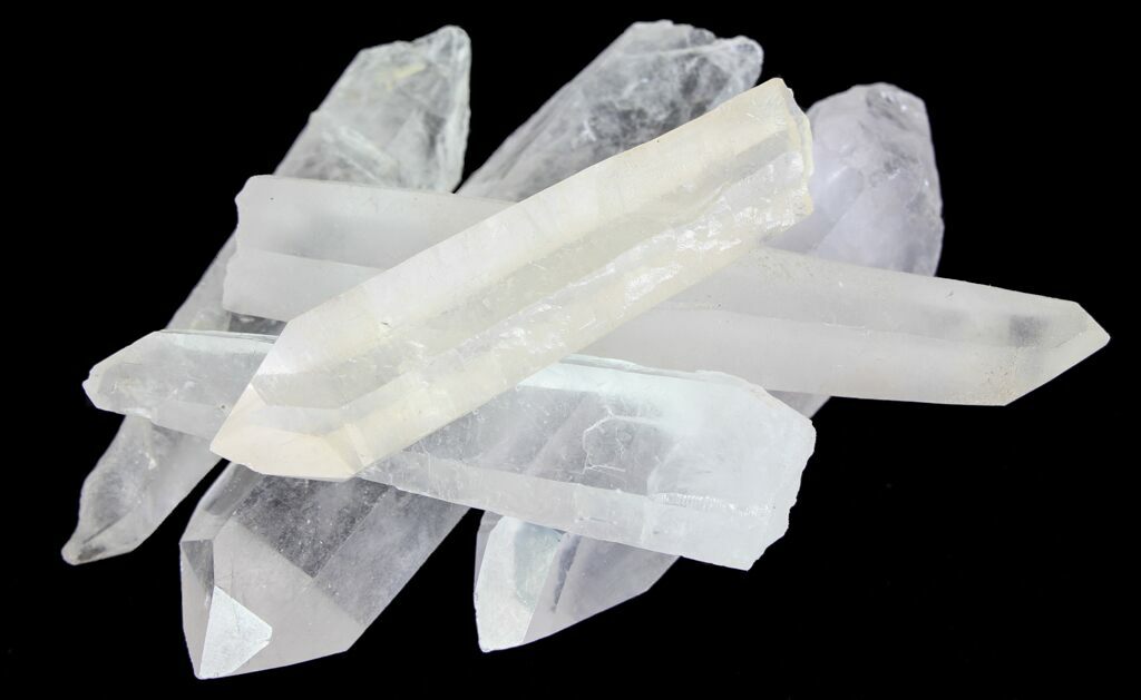 Clear Quartz Crystals (Wholesale Flat) 5 pounds For Sale (64729