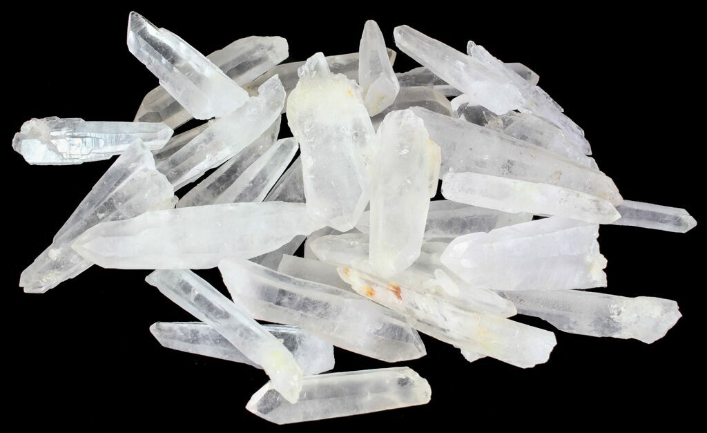 Clear Quartz Crystals (Wholesale Flat) 5 pounds For Sale (64729