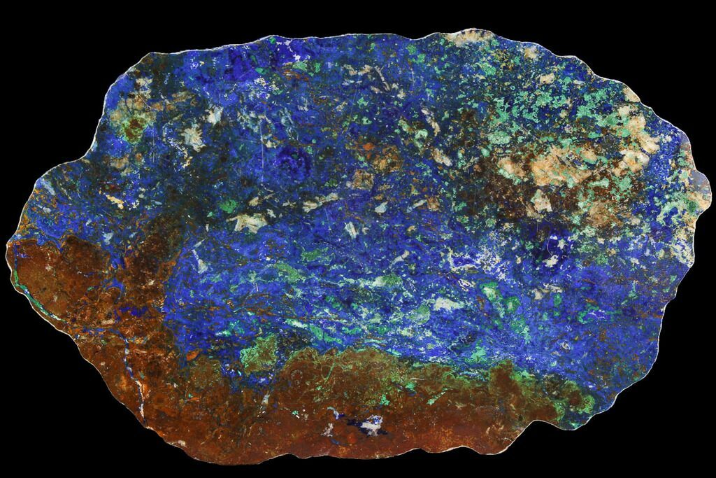 polished azurite malachite