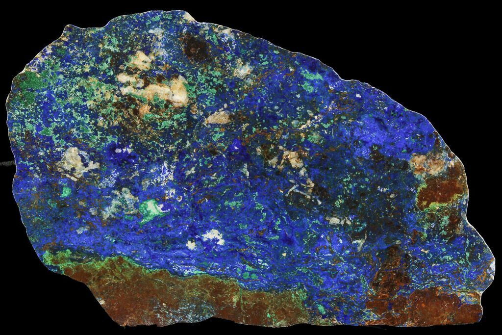 polished azurite malachite