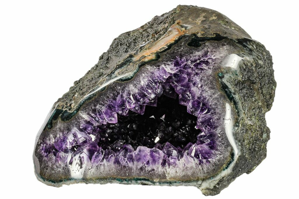 9cm 584g Raw Purple Amethyst Crystal Stone Quartz Rock Cluster Cathedral fr...
