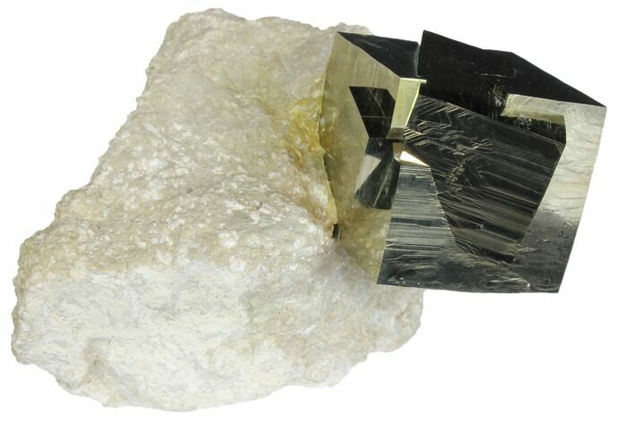 Pyrite Spain Navajun Cube Entwined Lustrous Mine Cluster Interlocking Natural Crystal Cubes   La Rioja Spain